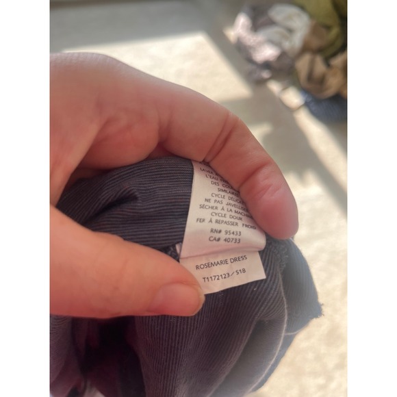 Toad&Co Women's Rosemarie Dress Small Blue Geometric V Neck Short Sleeve- Size S - Picture 8 of 8